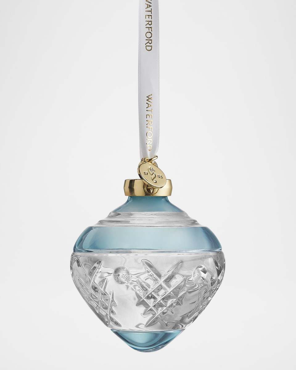 Winter Wonders 2024 Holly Blue Bauble Christmas Ornament